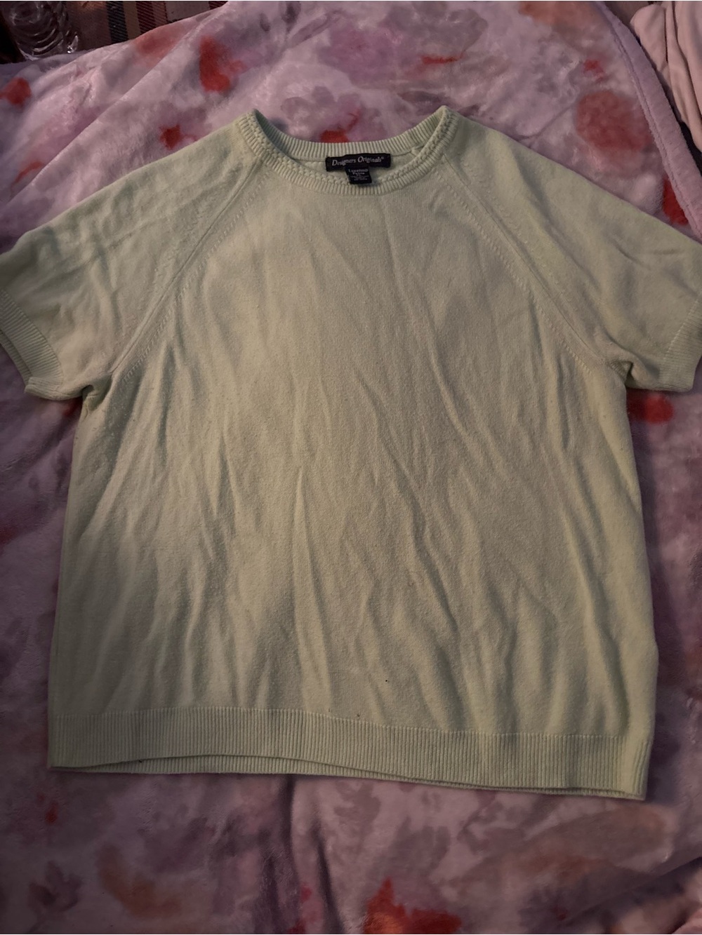 Designers Originals Mint Green Short-Sleeve Crewneck Top